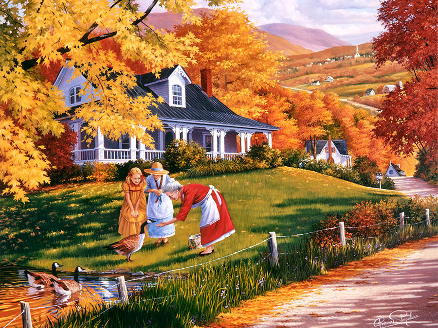 Chez Grand-Mère tout le monde est aux petits soins